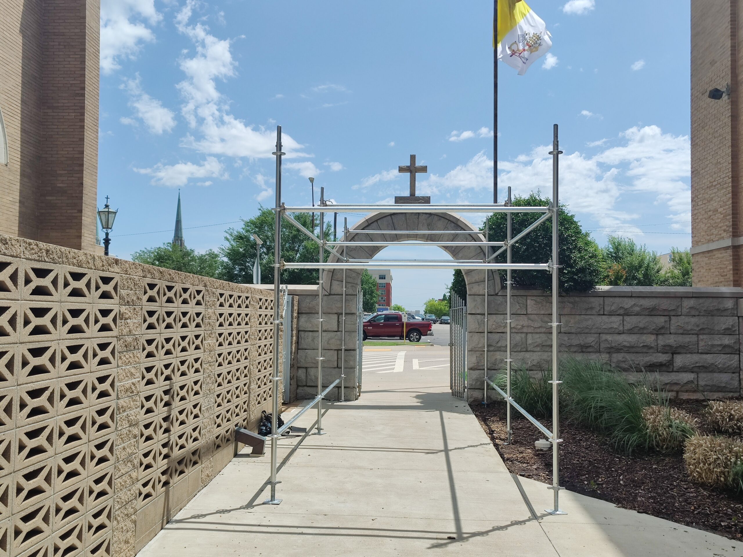 Construction Update for June 18, 2025: Scaffolding work begins