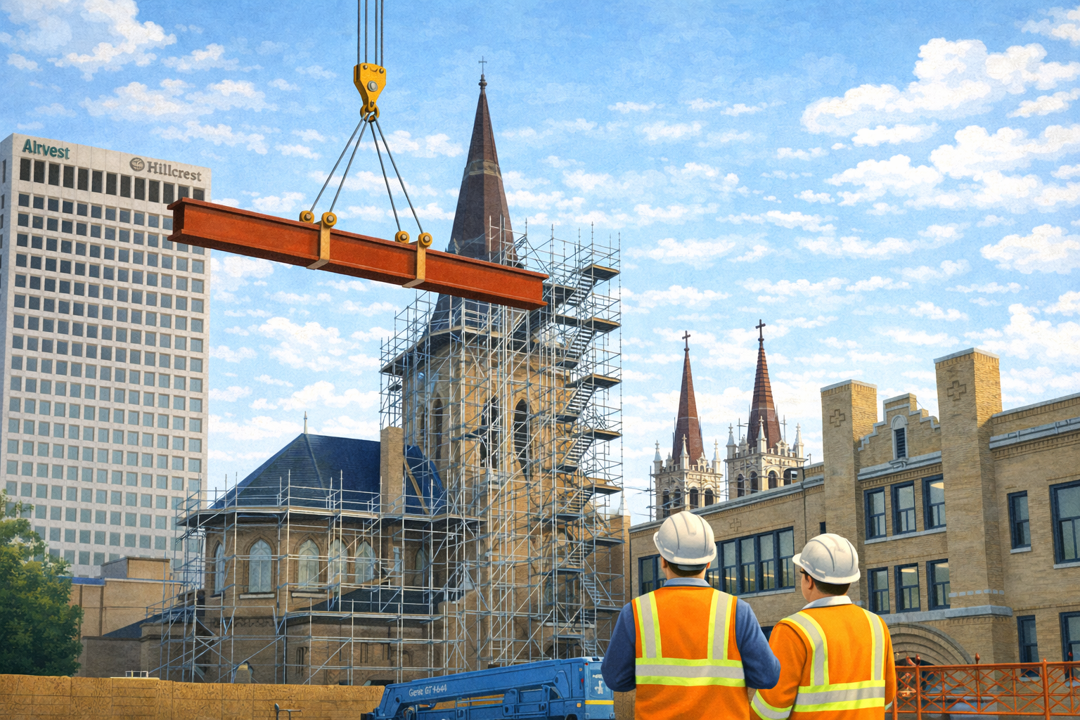 Crane Operations on Easter Monday & Tuesday will require zero occupancy in the Cathedral