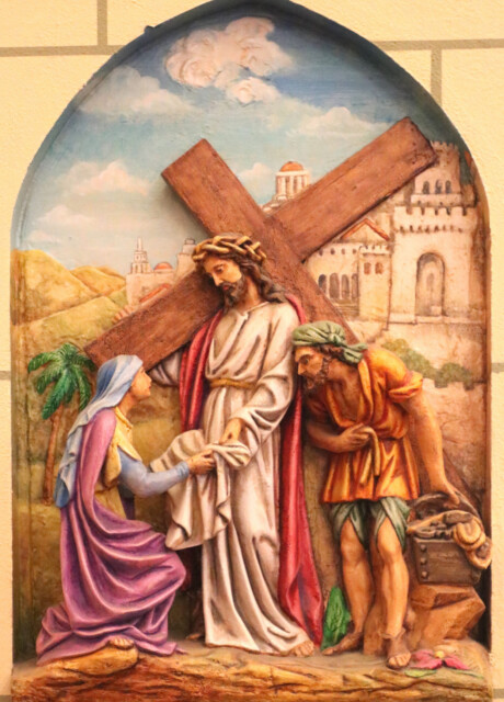 The Sixth Station: Veronica Wipes the Face of Jesus
